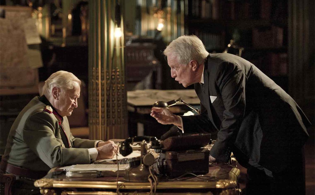 Niels Arestrup (left) as General Dietrich von Choltitz and Andr